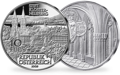 10-Euro-Silbermünze 2008 ''Stift Klosterneuburg''